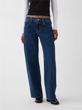 NWT Gap X Hailey Low Loose Jeans in Medium Indigo